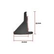 Cheder ornament protectie aripa, 35x25mm, tip L, negru, set 2 bucati x 1.6m, FS-7018
