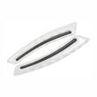 Set 2 bucati protectie usa, carbon silver, reflectorizant 18x4cm, Sword 34305 Compass