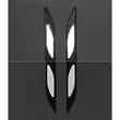 Set 2 bucati protectie usa cu catadioptru, carbon silver, 27x3cm, Dagger 34300 Compass