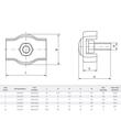 Set 4 cleme fixare cablu fi4, Simplex ZP4, SPS204, B09520271 damesa