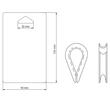 Set 6 bucati, degetar pentru cablu fi3, DIN 6899, B9520458 damesa