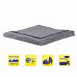 Laveta microfibra 60x60 cu 2 fete, pentru uscare si polisare,330gr/m2 gri DUOSoft XL 727.16 Alca