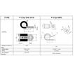 Colier antivibratie cu cauciuc P-Clip, gaura ovala, British standard SMS 75/15.9 W1 Mikalor 03025899