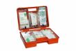 Trusa sanitara spatii comerciale K15, DIN 13157, mare 33x24cm, detasabila, de perete, cu pipa respiratie artificiala
