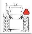 Triunghi reflectorizant pentru vehicul lent (tractor) din tabla groasa L=365mm 4054/L Reflex