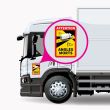 Autocolant camion atentionare Unghi Mort ANGLES MORTS, 90601 ReflexAllen