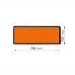 Placa ADR neutra nepliabila reflectorizanta 30x12cm 6001/R Reflex