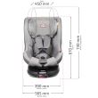 Scaun auto copii rotire 360gr, 0-4 ani, ISOFix Heyner Kids Reboarder MultiFix Twist 782.12 Heyner 