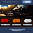 Lampa gabarit 65x28, LED, galbena, 12-36V, cu catadioptru, FT-062 Z Fristom