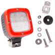 Proiector lucru 100x100, LED, aluminiu, 4100lm, 38W, Flood, rama rosie, FT-360 Fristom