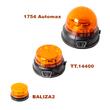Proiector stroboscopic, girofar galben, LED, baterie 9V, Sos Traffic BALIZA2 Atressa