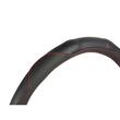 Husa volan 39-41cm L, imitatie  piele perforata, neagra cu cusatura rosie, Carmotion 86358