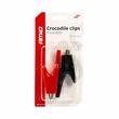 Cleste cablu curent, 7.5cm, 25A, tip crocodil, set 2 bucati, 03046 Amio
