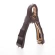 Cleste cablu curent, 15cm, clema crocodil, 400-600A, pentru cablu intre 16 - 35 qmm, negru S20 Saper