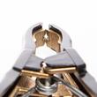 Cleste cablu curent, 15cm, clema crocodil, 400-600A, pentru cablu intre 16 - 35 qmm, negru S20 Saper