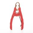 Cleste cablu curent, 16cm, clema crocodil, 1000A, pentru cablu 50qmm, rosu S22 Saper