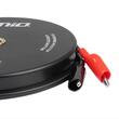 Cablu prelungitor curent, cu derulator, 2x9m, fi18mm, clesti crocodil, diverse utilizari electrice, 04275 Amio 