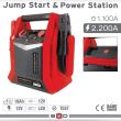 Robot pornire auto 12V, 1100/2200A cu acumulator portabil 12v si lanterna, 35EP006 SwissDrive