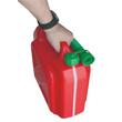 Canistra plastic premium, 10L, cu 2 manere si locas pentru palnie, rosie, KAN022