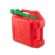 Canistra plastic premium, 10L, cu 2 manere si locas pentru palnie, rosie, KAN022