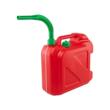 Canistra plastic premium, 10L, cu 2 manere si locas pentru palnie, rosie, KAN022