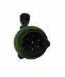 Cablu cu fisa si priza AMP 7pini, 1m, 7x0.75mm, negru, WTY FisaAMP7+PrizaAMP7