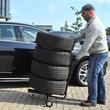 Stand depozitare 4 roti, mobil, jante cu anvelope auto, 13"- 18", latime max. 265mm, capacitate 100kg, 09262 Compass