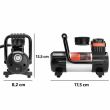 Compresor aer 12V, 9bar Bigair 30L, cu lanterna 237.50 Heyner