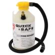 Compresor aer 12V 120W, cu spuma, kit reparat roata Quick&Safe RP10002