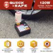 Compresor aer 12V 120W, cu spuma, kit reparat roata Quick&Safe RP10002