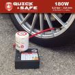 Compresor aer 12V 180W, cu spuma, kit reparat roata Quick&Safe RP10001