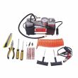 Compresor aer cu kit reparatie anvelope, 12V 10bar, 150psi, piston dublu, CPA700 PNI