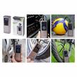 Compresor aer portabil, wireless, multifunctional, cu acumulator 2000 mAh, incarcare cu USB in/out, 150psi/ 10bar, cu lanterna si accesorii, manomentru digital programabil, 63330 Carmotion