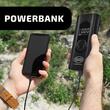 Compresor aer portabil, fara fir, 10bar, 12V, 120W, cu baterie externa de 6000mAh si lanterna, 235.20 Heyner