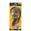 Pistol aer roti cu manometru digital 0-15bar cu 2 adaptoare, A830044 Hoteche