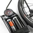 Pompa aer picior 2 cilindri 14 bar PedalMax Black Edition PRO 225.01 Heyner