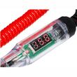 Creion tensiune tester voltaj, LED, afisaj digital, 3-48V, cablu spiralat rosu 0.6-1.8m, 83050 Carmotion  