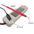 Tester voltmetru acumulator si alternator, cu crocodil si sonda, cu LED, 61516 CarCo