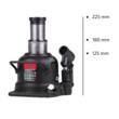 Cric hidraulic piston dublu 10T plat, DoubleLift 346.11 Heyner