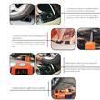Set cric hidraulic electric 5T, 5in1, 12V, cu compresor aer si cheie de impact, MM42