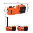 Set cric hidraulic electric 5T, 5in1, 12V, cu compresor aer si cheie de impact, MM42