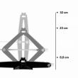 Cric foarfeca 0.8T, 23-32cm, cu manivela si cheie clichet, husa depozitare, TUV, Ultralift Pro 347.09 Heyner