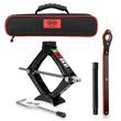 Cric foarfeca 0.8T, 23-32cm, cu manivela si cheie clichet, husa depozitare, TUV, Ultralift Pro 347.09 Heyner