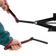 Cric foarfeca 0.8T, 23-32cm, cu manivela si cheie clichet, husa depozitare, TUV, Ultralift Pro 347.09 Heyner