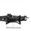 Cric foarfeca, 1T, 25-35cm, cu manivela, cheie clichet si husa depozitare, TUV, 347.11 Heyner