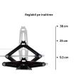 Cric foarfeca, 1.5T, 10-38cm, cu clichet si tubulara, husa depozitare, Ultralift M Pro, 347.16 Heyner