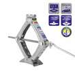 Cric foarfeca, 1T, 25-35cm, cu manivela, TUV, 436.10 Alca