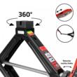Cric foarfeca 1500kg, OEM, VW, strangere cu cheie cu clicket sau bormasina, Heyner 347.36