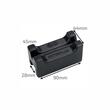 Set 2 tampoane cauciuc pentru cric capra 3T-347.43, interior montare 28mm, Safepad Pro, 347.67 Heyner