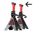 Set 2 tampoane cauciuc pentru cric capra  2T (347.42), 347.44 Heyner